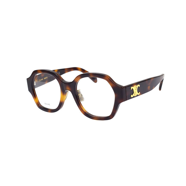 CELINE CELINE Irregular Shape Eyeglass Frames Women's Tortoiseshell