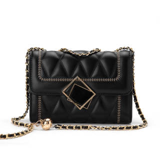 CORALDAISY Synthetic Leather Shoulder Bag Women's Black