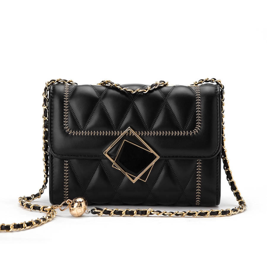 CORALDAISY Synthetic Leather Shoulder Bag Women's Black