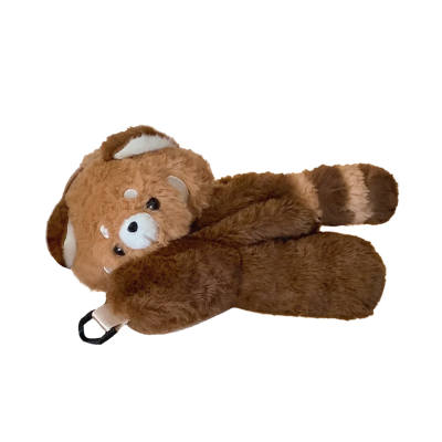 BAOZHU Plush Backpack Unisex Brown & Blue