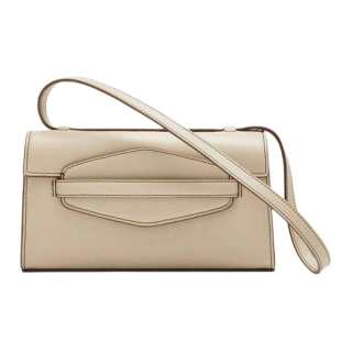 SAVETTE Calfskin Handbag, Shoulder Bag Women's Bone