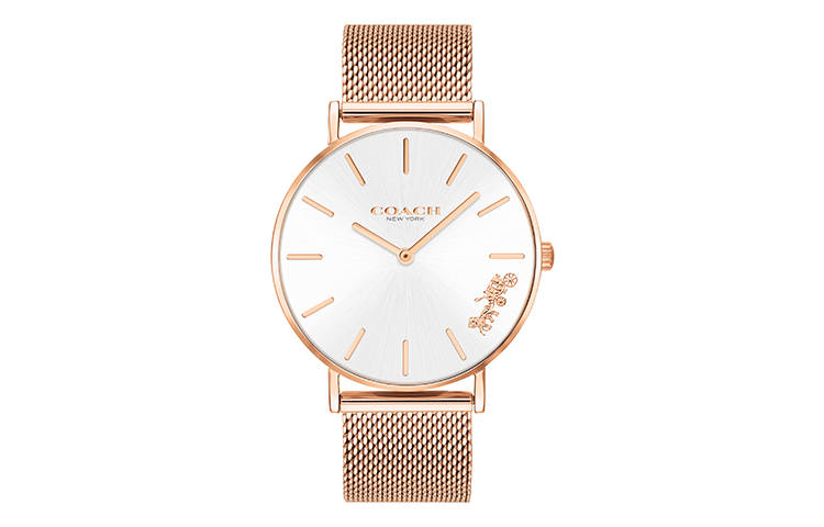 COACH Wrist Watches Quartz Movement Stainless Steel Strap White Dial Women's Watch