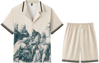 Gongdie Pajama Set Men's Champagne Gold