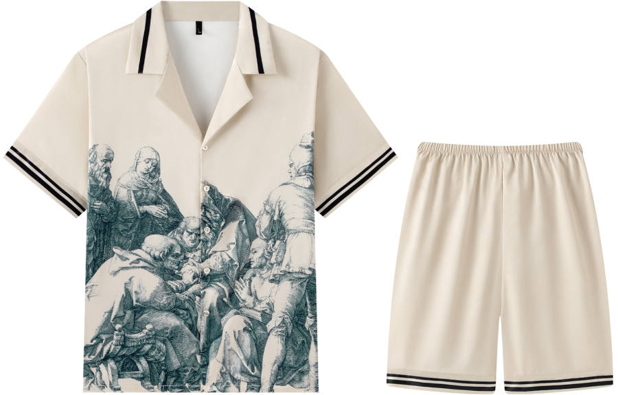 Gongdie Pajama Set Men's Champagne Gold