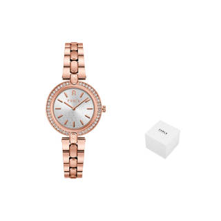 Furla Wrist Watches Quartz Movement Stainless Steel Watchband 34mm Silver Dial Women's Watch