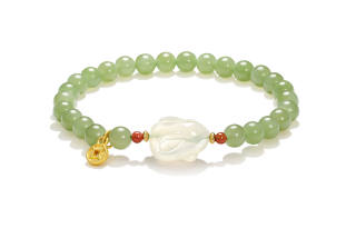 STYLEJING Hetian Jade Green Jade Women's