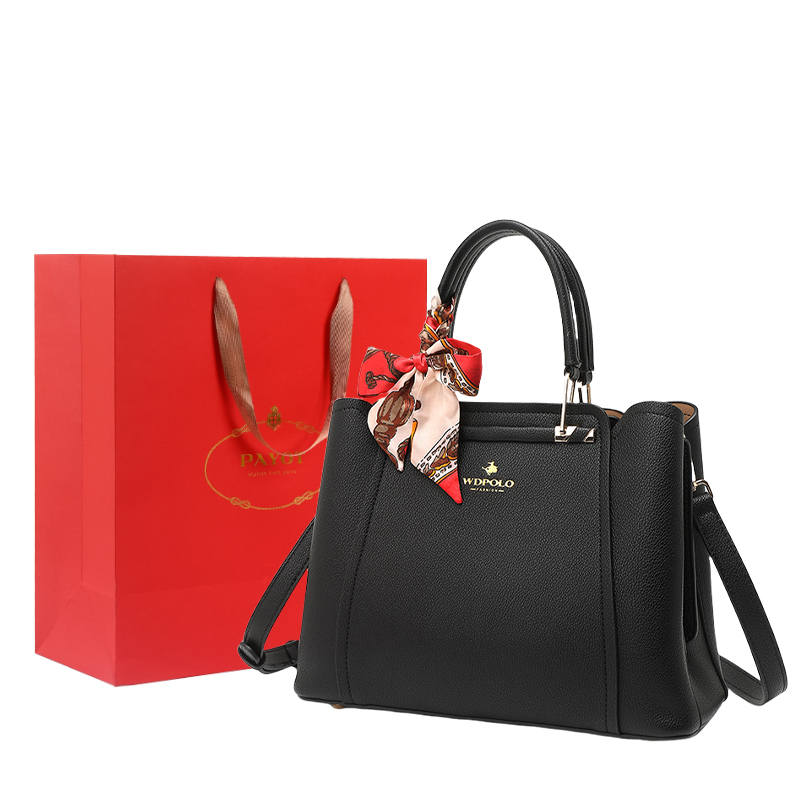 PAYOT Pu Shoulder Bag, Handbag, Crossbody Bag Regular Women's Classic Black