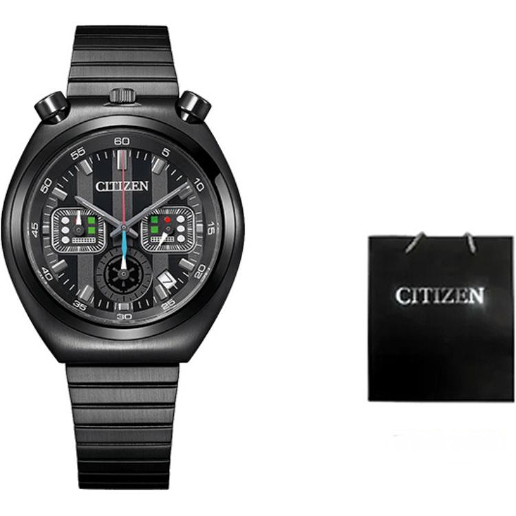 CITIZEN Quartz Movement Stainless Steel Strap Watch Men's Watches Black Dial