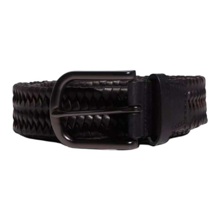 Adidas Adidas Leather Belts Men's Black Width 3.8CM