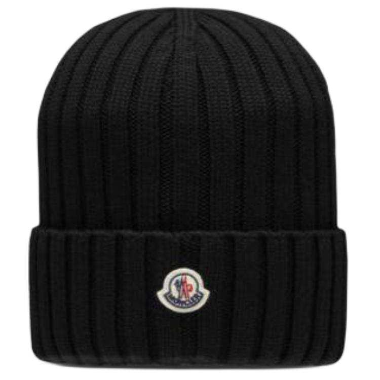 Moncler Moncler Wool Beanies Unisex Black