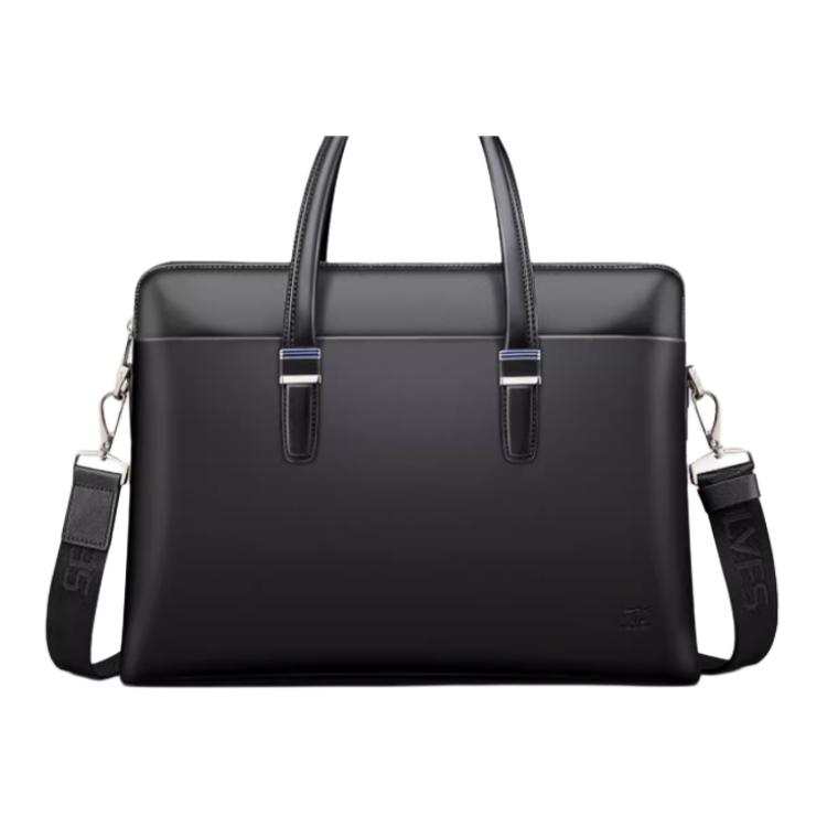 SEPTWOLVES SEPTWOLVES Cow Leather Briefcase Large Men's Black