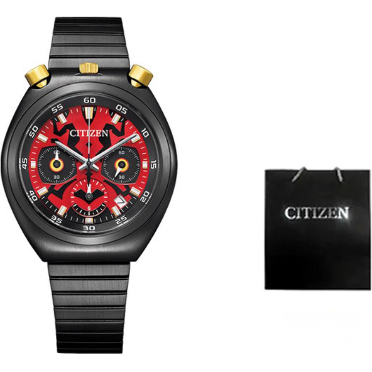 CITIZEN Star Wars Quartz Movement Stainless Steel Strap Watch Men's Watches Black Dial