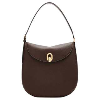 SAVETTE Cow Leather Handbag Large Women's Coffee