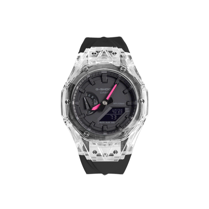 CASIO CASIO Unisex Liquid Crystal/Analog Dual Display Series 48.5mm Black Watch