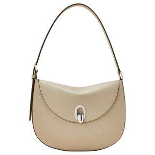 SAVETTE Calfskin Shoulder Bag Small Women's Bone