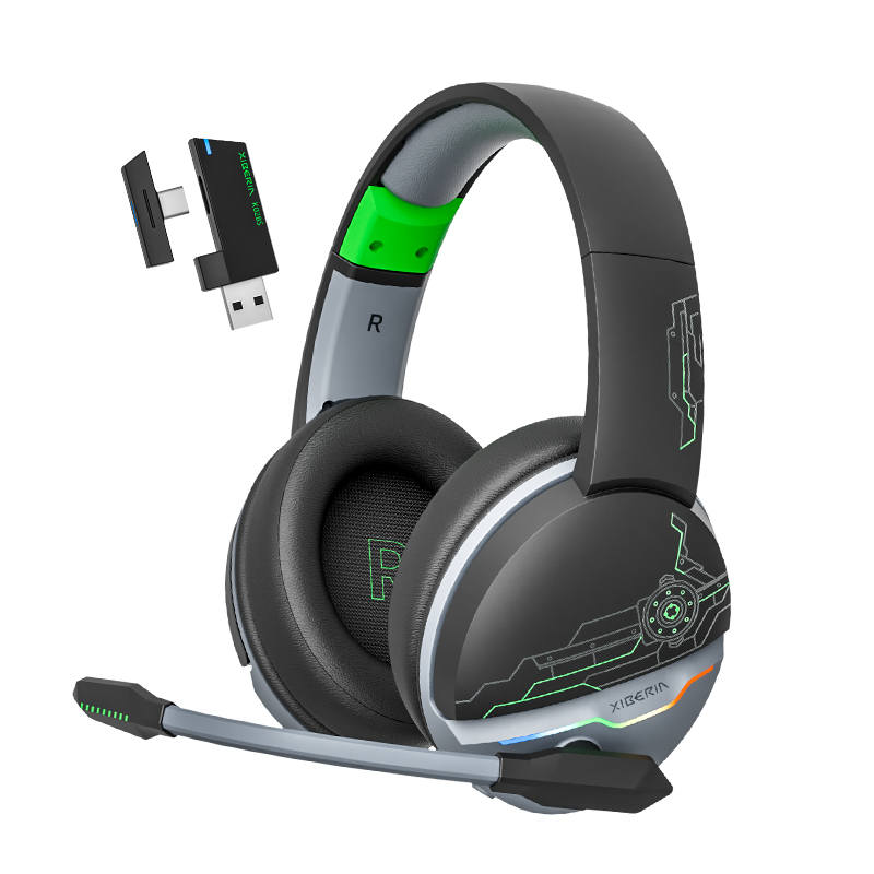 XIBERIA K02SPRO 4 Mode 2.4G Headphones Bluetooth 5.3 Ultra Low Latency Gaming Headset Head mounted Wireless
