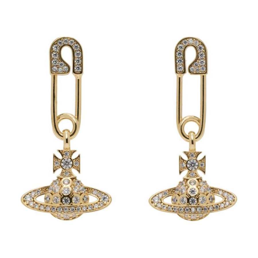 Vivienne Westwood Rubber Earrings Unisex Gold