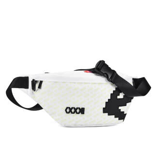 COEXISTENCE Polyester Sling Bag, Crossbody Bag, Fanny Pack Regular Unisex White