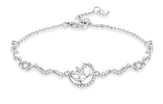 ZEGL Zircon Bracelets Women's Silver