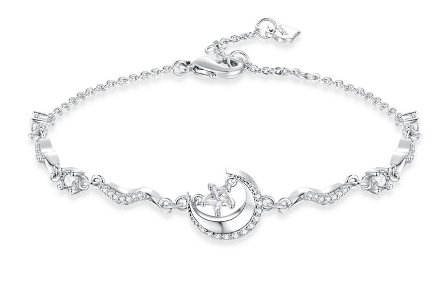 ZEGL Zircon Bracelets Women's Silver