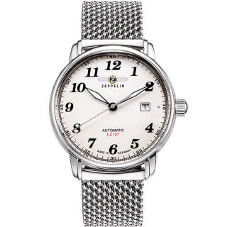 ZEPPELIN Piaget Collection Automatic Mechanical Movement Men's Watches Watch 40 White Dial
