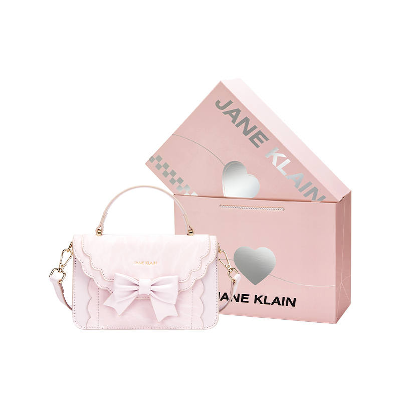 JANE KLAIN Synthetic Leather Handbag Regular Women's Cream White/Matcha Green/Sweetheart Pink