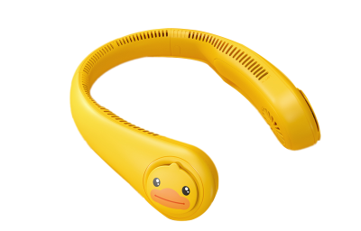 JISULIFE Neck Fans Portable Mini Lazy, Turbo Bladeless USB Quiet Rechargeable, Summer Cooling, Outdoor NeckFan Life3
