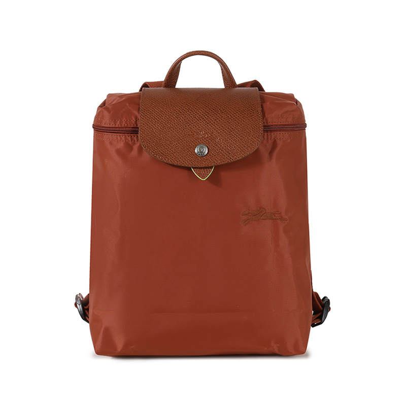 LONGCHAMP Le Pliage Green Recycled Canvas Backpack Women's Chestnut