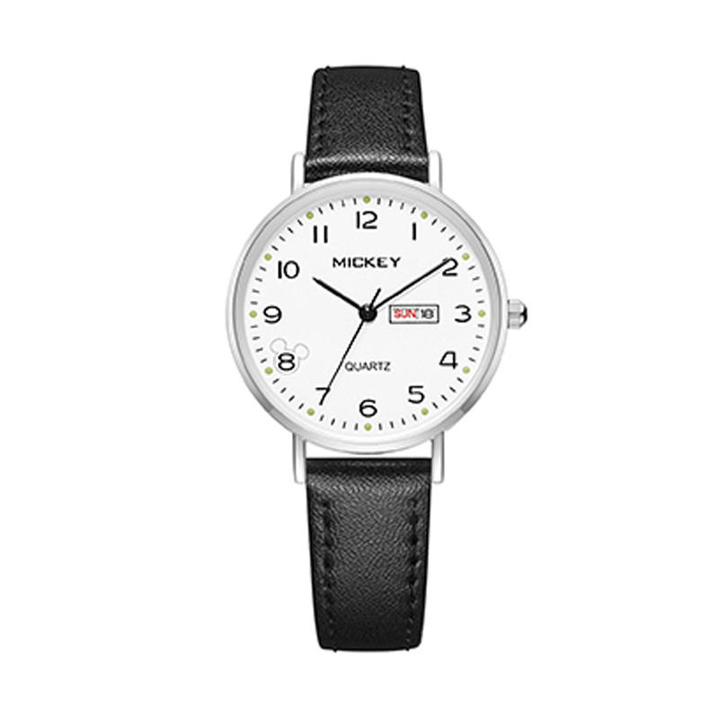 Disney 30m Waterproof Quartz Movement PU Strap Watch Women's Watch White Dial
