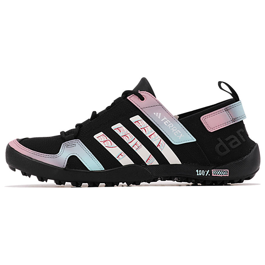 Adidas Adidas Terrex Daroga Abrasion Resistant Breathable Low top Hiking Shoes Unisex Black Pink