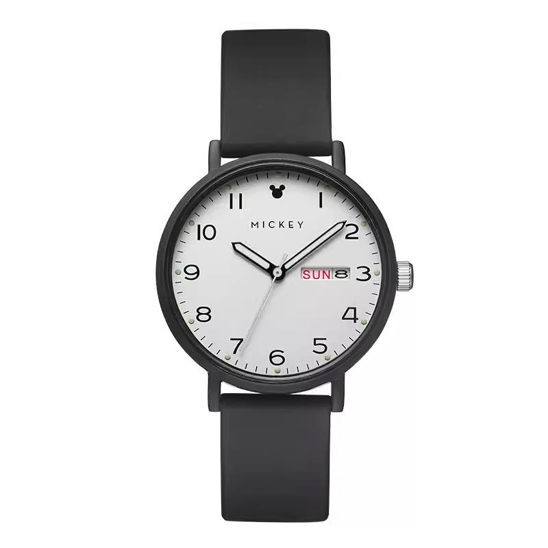 Disney 30m Waterproof Quartz Movement Silicone Strap Watch Women's Watch White Dial