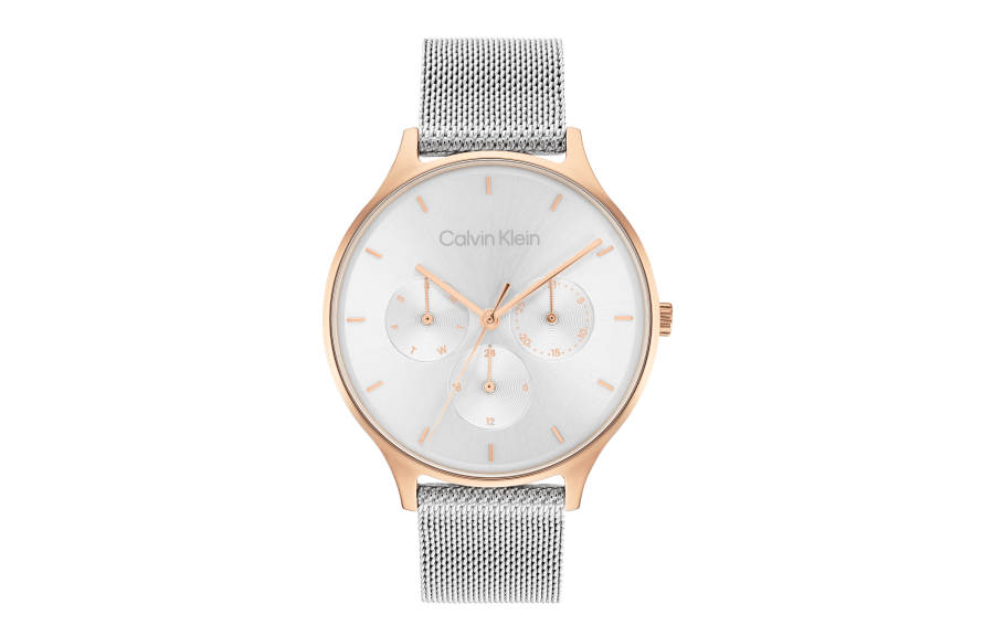 CALVIN KLEIN Wrist Watches Quartz Movement Stainless Steel Strap Silver Dial Unisex