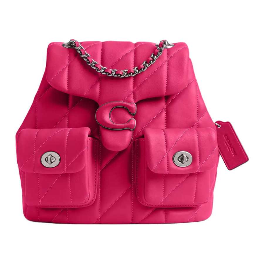 COACH Tabby Nappa Leather Backpack Small Women's Dragon Fruit