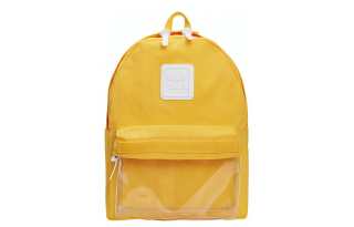 CILOCALA Nylon Fabric Jelly Bag Backpack, Cloth Bag Regular Unisex Macaron Color Yellow