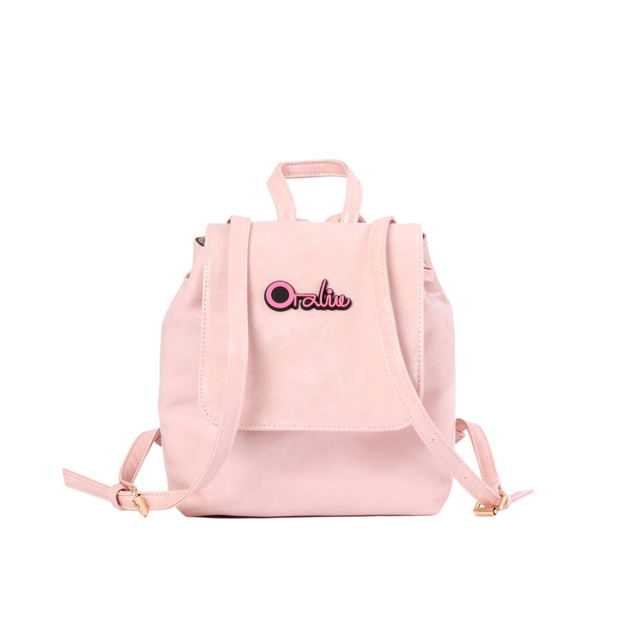OTA Pu Fashion Patent Leather Chanel Inspired Chain Portable Small Bag Backpack Medium Women's