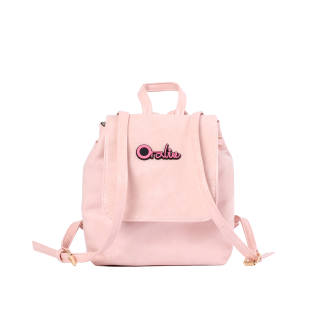 OTA Pu Fashion Patent Leather Chanel Inspired Chain Portable Small Bag Backpack Medium Women's