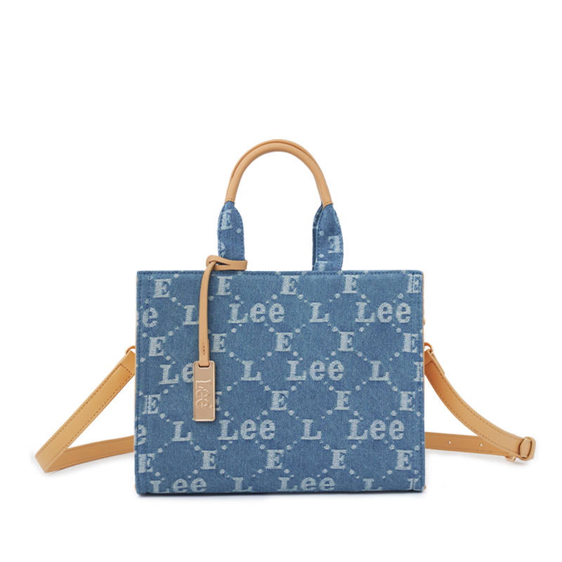 Lee Fabric Tote Bag, Crossbody Bag, Shoulder Bag, Handbag Small Women's Denim Blue