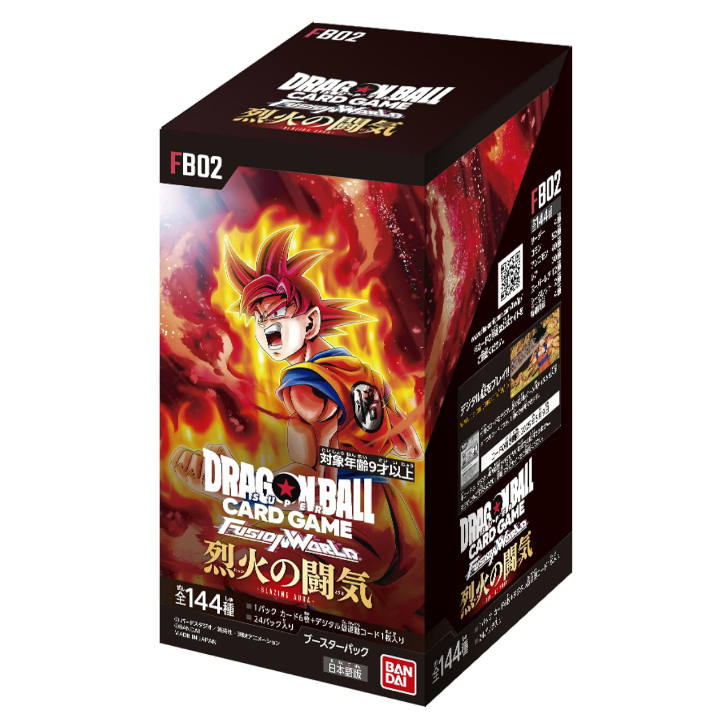 BANDAI Dragon Ball Card Game Japanese Edition FB02 IP / Anime Cards 1 Box/144 Pcs