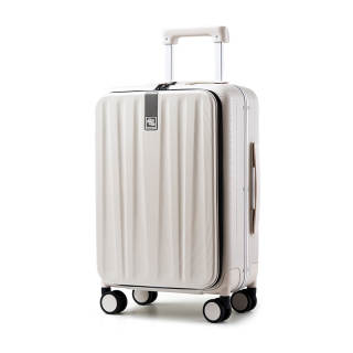 Hanke Aluminum Frame PC Boarding Suitcase Travel Password Box Luggage 20 Inch, 24 Inch, 26 Inch Unisex Multicolor