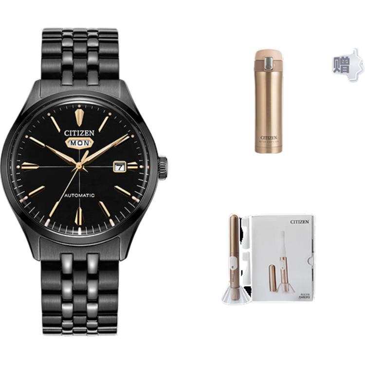 CITIZEN Mechanical Movement Stainless Steel Strap Watch Men's Watches Black Dial
