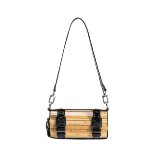 Feng Chen Wang Polyurethane Cylinder Bag, Shoulder Bag, Crossbody Bag Unisex Black