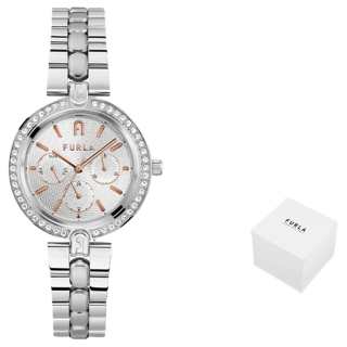 Furla HERITAGE Wrist Watches Quartz Movement Steel Stainless Steel Strap Silver Dial Women's Watch