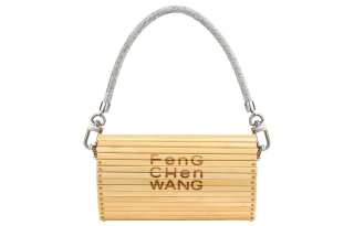 Feng Chen Wang Bamboo Handbag, Shoulder Bag, Crossbody Bag Unisex Diamond Color
