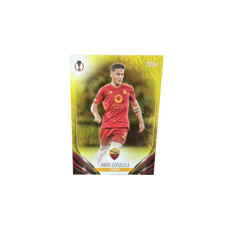 Topps 2023 24 Soccer Ball UEFA COMPETITIONS Argentina, Roman, Juventus, Dybala, Player Cards, Card Collection Pass