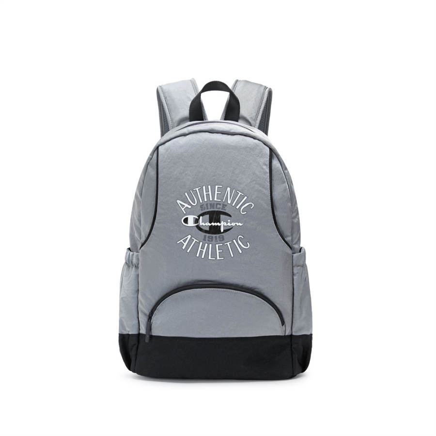 Champion Champion Fabric Backpack Regular Unisex Black/Light Gray/Dark Brown
