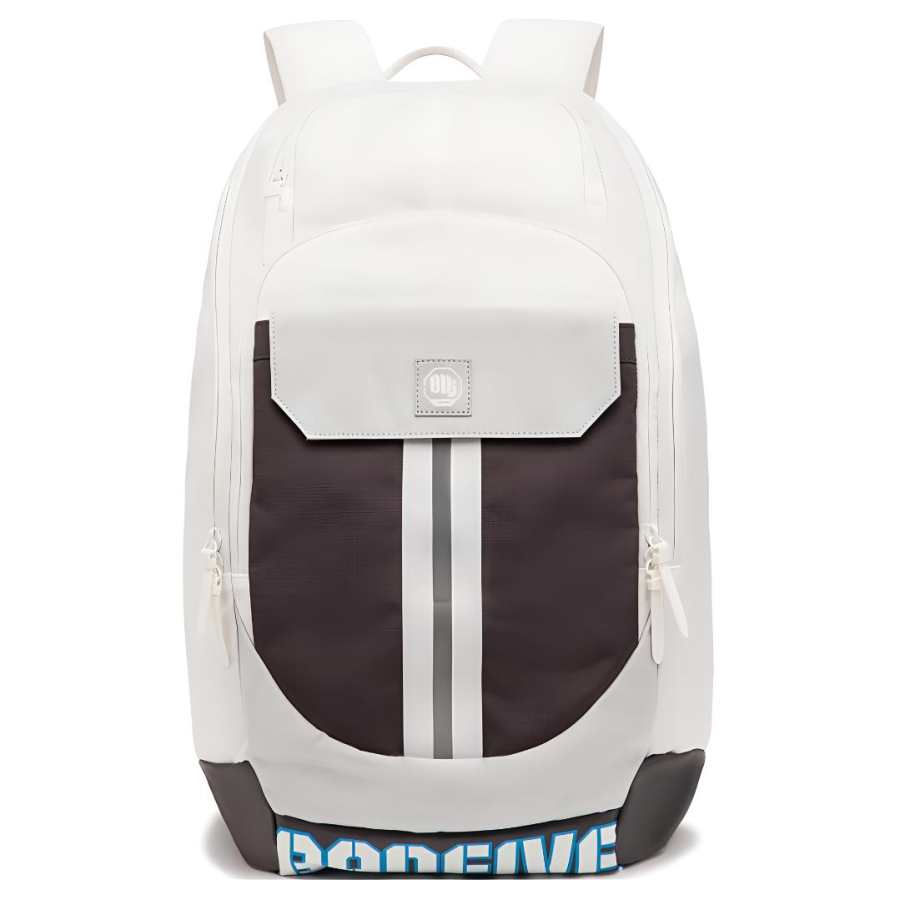Li-Ning Li Ning Badfive Polyester Backpack Regular Unisex Ivory & Mist Gray