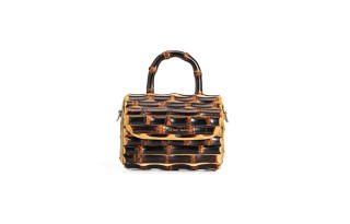 Feng Chen Wang SS24 Bamboo Handbag Regular Unisex Dark Brown