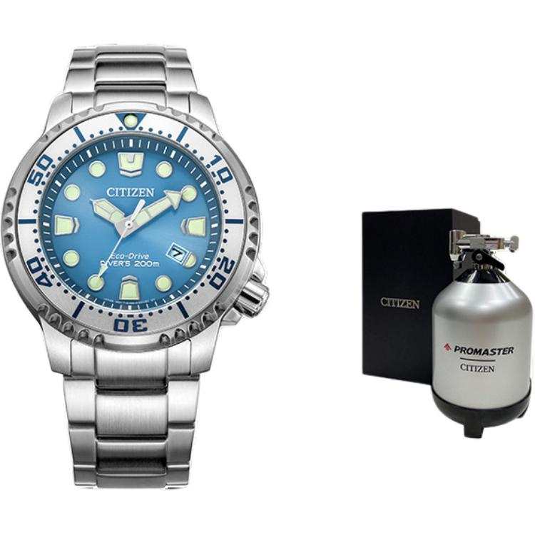CITIZEN Glacier Collection Light Powered Quartz Movement Stainless Steel Strap Watch Unisex