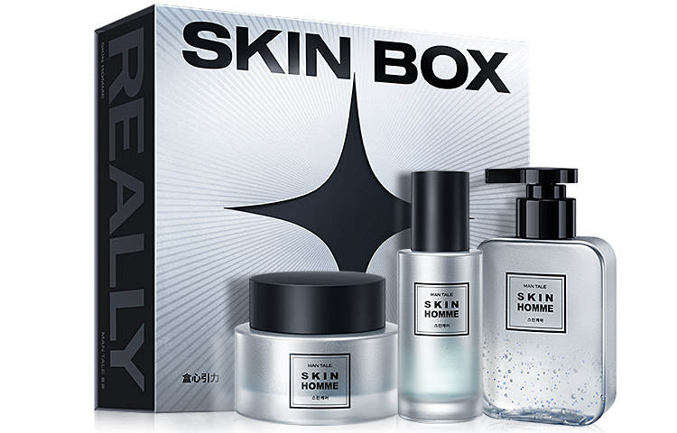 MAN TALE Hydrating Skincare Product Set Of 3 Men's Skincare Set Oil Control Cleaning