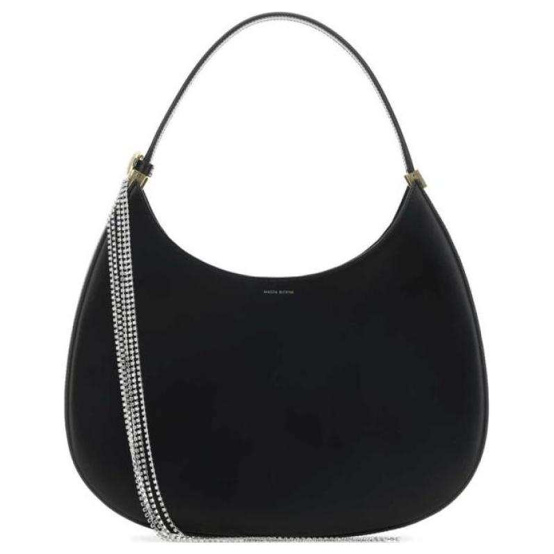 Magda Butrym Calfskin One Shoulder Handbag Women's Black